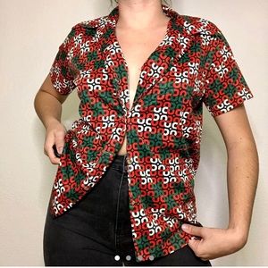 60-70’s vibe button down